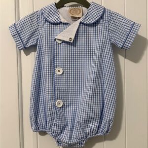 The Beaufort Bonnet Company Blue Checkered One Piece